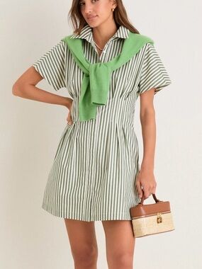 [Never Worn] Tuckernuck Jardin Stripe Cotton Poplin Mini Callie Dress